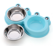 Load image into Gallery viewer, NEW Cat Dog Pet Bowl Dual Stainless Steel Feeder Non Slip
