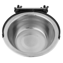 Load image into Gallery viewer, Hanging Bowl For Crate Cages Coop Dog Stainless Steel L
