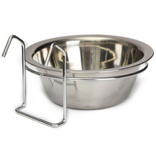 Load image into Gallery viewer, Stainless Steel Hanging Bolt On Hook Dog Bowl Cage Crate Run Pet Rabbit Birds

