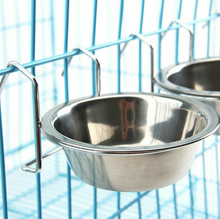 Load image into Gallery viewer, Stainless Steel Hanging Bolt On Hook Dog Bowl Cage Crate Run Pet Rabbit Birds
