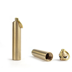 Brass Waterproof Medicine Pill Bottle