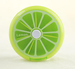 Pill Box Medicine Storage Organizer Fruit Case