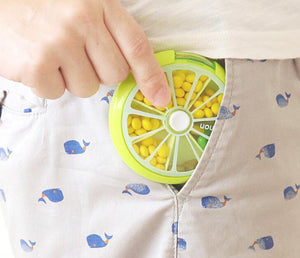 Pill Box Medicine Storage Organizer Fruit Case