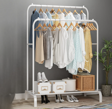 Load image into Gallery viewer, Clothes Rack Garment Rack Double Rod
