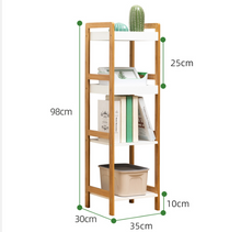 Load image into Gallery viewer, Storage Shelf Bamboo Display Rack 4 Tier
