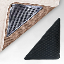 Load image into Gallery viewer, 4Pcs Soft Anti Slip Rug Carpet Grippers Reusable Mat Grips
