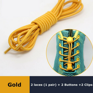 1Pair Locking Shoe Laces Unisex