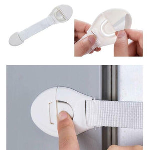 Baby Kid Safety Lock Drawer Door Belt Lock 2PCS