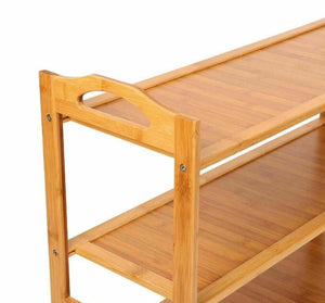 Bamboo Shoe Rack 4 Tier