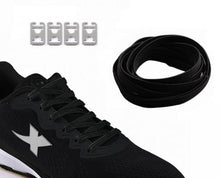 Load image into Gallery viewer, No Tie Replacement Shoelaces Black
