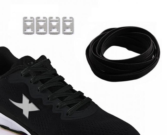 No Tie Replacement Shoelaces Black