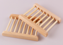 Load image into Gallery viewer, Wooden Soap Dish Rack Holder Case Bathroom Plate Storage Box
