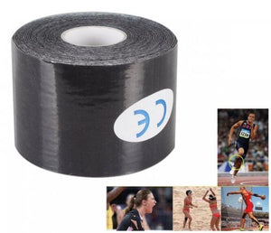 Muscles Health Care Pain Therapy Tape Gym Bandage Sports Tape Black