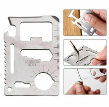 Load image into Gallery viewer, Camping Tool Card 11 in 1
