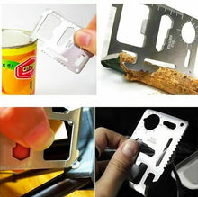 Load image into Gallery viewer, Camping Tool Card 11 in 1
