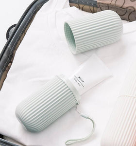 Travel Portable Toothpaste Toothbrush Holder Cover Case Storage Box Cup
