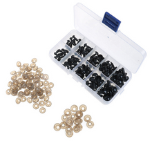 Load image into Gallery viewer, 100pc Plastic Safety Eyes For Teddy Bear Doll Toy DIY Tool 6-12mm
