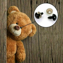 Load image into Gallery viewer, 100pc Plastic Safety Eyes For Teddy Bear Doll Toy DIY Tool 6-12mm
