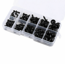 Load image into Gallery viewer, 100pc Plastic Safety Eyes For Teddy Bear Doll Toy DIY Tool 6-12mm
