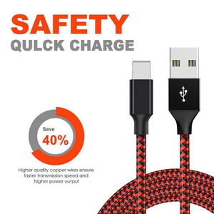 Braided Fast Charger Data Cable for iPhone 2M