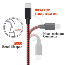 Load image into Gallery viewer, Braided Fast Charger Data Cable for iPhone 2M
