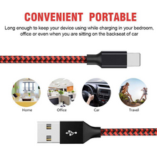 Load image into Gallery viewer, Braided Fast Charger Data Cable for iPhone 2M

