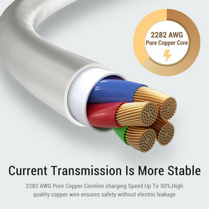 Super Quick Charge 5A USB Type C Cable Mobile Phone Data Cable 1M
