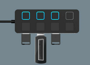 USB 2.0 Power Adapter Multi Splitter Expander 4 Ports Hub