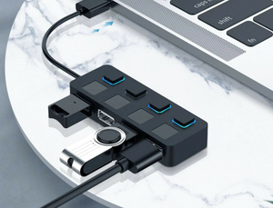 USB 2.0 Power Adapter Multi Splitter Expander 4 Ports Hub