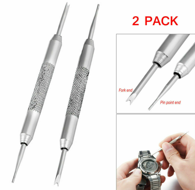 Double End Watch Band Strap Link Pin Spring Bar Remover Removal Repair Tool 2PCS