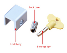 Load image into Gallery viewer, Sliding Door And Window Safety Lock Safety Sliding Window Stopper

