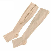 Load image into Gallery viewer, Zipper Compression Socks with Zip Guard M

