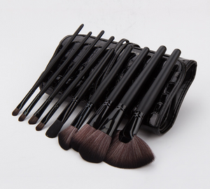24 Pieces Make Up Brush Set with Travel Pouch
